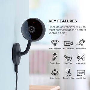 Smart Wifi Camera, 1080p, 2-Way Communication
